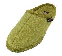 HAFLINGER Whale Slipper Alaska Lana Feltro Slipper Verde alpino, taglia 38