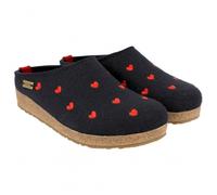 Haflinger - Women's Grizzly Cuoricini - Pantofole EU 37 nero