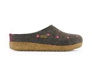 Haflinger - Women's Grizzly Cuoricini - Pantofole EU 40 marrone