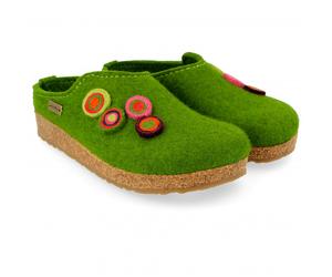 Haflinger - Women's Kanon - Pantofole EU 41 verde