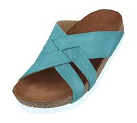 HAFLINGER Zoccoli in Pelle da Donna Bo 819078-0, Numero:39 EU, Colore:Blu