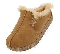 HAFLINGER zoccolo in pelle di agnello Saskatchewan feltro pantofola beige fuso eco 39