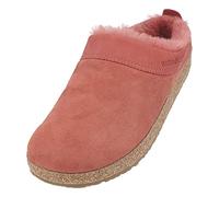HAFLINGER zoccolo in pelle di agnello Snowbird feltro pantofola pantofola cannella 39