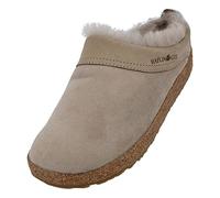 HAFLINGER zoccolo in pelle di agnello Snowbird pantofola in feltro