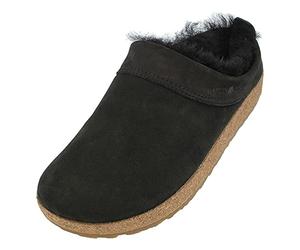 HAFLINGER zoccolo in pelle di agnello Snowbird pantofola in feltro