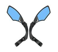 Hafny, HF-MR095 - Specchietto retrovisore per manubrio bicicletta, HD, resistente alle esplosioni, in vetro trasparente, regolabile, girevole