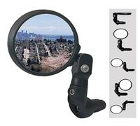 Hafny Multi-Adjustable Bar End Bike Mirror, HD Safe Blast-Resistance Glass Cycling Mirror, E-bike Mirror, Biciclette Rearview Mirror, HF-M952B-FR08 (Anti-glare Blue Glass)
