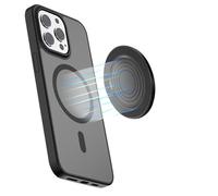 HAFOKO 2.2" Magnetico Selfie Specchio per Retro Fotocamera Compatibile per iPhone 17-12 Pro Max Plus Magnetico Rotondo Sottile Cellulare Telefono Convesso Specchio per Smartphone Vlog-Nero