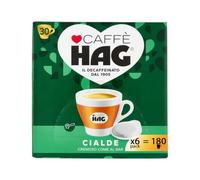 Hag Caffè in Cialde ESE Decaffeinato - 180 Cialde | 6 confezioni da 30, Per macchina a portafiltro monodose, Aroma e sapore delicati