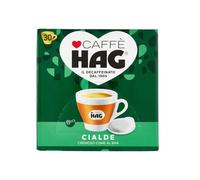 Hag - Caffè in Cialde ESE Decaffeinato - 4 Confezioni da 30 - Miscela Espresso per Macchina Portafiltro Monodose - Caratterizzato da un Aroma e Gusto Delicati