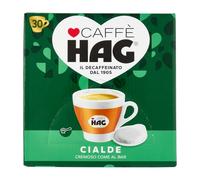 Hag - Caffè in Cialde ESE Decaffeinato - 90 cialde - 3 Confezioni da 30 - Miscela Espresso per Macchina Portafiltro Monodose - Caratterizzato da un Aroma e Gusto Delicati