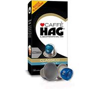 Hag - Capsule Caffè Decaffeinato Espresso Classico - Compatibili con Macchine Nespresso - 200, in Alluminio - Intensità 6…