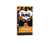 Hag - Capsule Caffè Decaffeinato Espresso Colombia - 100 capsule in alluminio - 10 pacchetti da 10 - Intensità 7 - Compatibili con Macchine Nespresso®* original