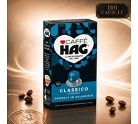 HAG Decaffeinato DEK Classico Capsule Caffè in Alluminio Compatibili Nespresso