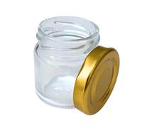 HaGa Bicchieri da miele da 53 ml, con tappo a vite, 48 pezzi, per marmellata e miele, mini vasetti per marmellata
