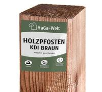 HaGa Pali in legno, 7 x 7 cm, altezza 150 cm, 10 pezzi, per recinzioni, legno di pino impregnato in autoclave, ideali come recinzione da giardino o per cani