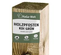 HaGa Pali in legno 9 x 9 cm, altezza 150 cm, 5 pezzi, per recinzioni, legno di pino impregnato in autoclave, ideali come recinzione da giardino o per cani