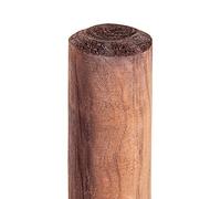 HaGa Palisade in legno, 8 cm di diametro x 75 cm di altezza, 10 pezzi, per recinzione da giardino e bordo per aiuola, resistente alle intemperie e stabile