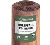HaGa® Palo in legno di pino 5 cm Ø x 150 cm altezza in pino 5 pezzi - 150 cm - recinzione - resistente alle intemperie