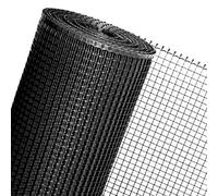 HaGa® Recinzione in plastica da 10 m, altezza 0,6 m, colore nero, compatibile con piante, resistente alla putrefazione, protezione UV