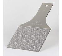 Hagane Zame - Grattugia per wasabi in acciaio inox sostenibile - Grattugia per Wasabi, aglio, zenzero, mele, frutta, verdura, consistenza cremosa/Wasabi Kinjirushi (Reguar, 17,3 x 8,4 cm)