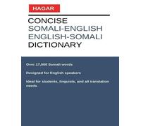 Hagar Dictionaries Concise Somali-English/English-Somali Dictionary (Tascabile)