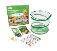 Hagemann Butterfly Garden - Set di buoni per coltivare farfalle per bambini, buono per 5-7 bruchi con cardo, esperimento naturale, include habitat, materiale didattico e adesivi