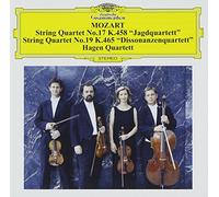 HAGEN STRING QUARTET - MOZART: STRING QUARTET NO.17 K.458 ""JAGDQUARTETT"" STRING QUARTET NO.19 K.465 ""DISSONANZENQUARTETT""
