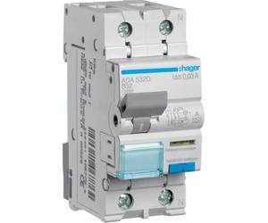 Hager ADA532D - Interruttore di circuito FI, 2 poli, 32 A, 0,03 A, 240 V