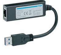 Hager Adattatore interfaccia HTG457H USB a Ethernet 3250613138806
