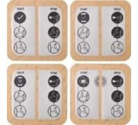 HAGER (AUT.+REST) XEVA310 Kit pegatinas witty condividere tipo di alimentazione, Multicolore