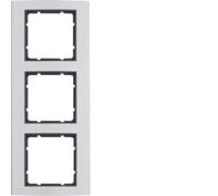 Hager B3 - Cornice 3 moduli alluminio