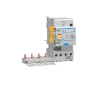 HAGER BLOCCO DIFFERENZIALE SELETTIVO 4P 1A <63A AC 3 MODULI DIN BS464N