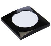 Hager - Cornice 1 elemento nero lucido