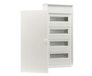 Hager Distributore a parete Volta 4x12PLE 4 file con porta VA48T, plastica, 64 x 30,5 x 9,65 cm, 48 moduli, 63 A, A-Hager-Set-0006