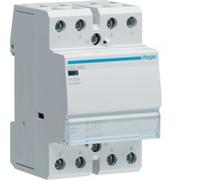 Contattore Hager 63A 4NA 230VAC STD 3 moduli ESC463