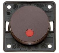 Hager integro - Interruttore bipolare con pilota Marron