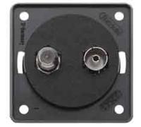 Hager integro - Presa antenna SAT/Radio senza cover Antracite