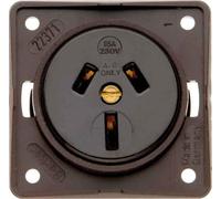 Hager integro - Presa corrente Australia 15 A Marron opaco