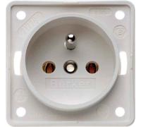 Hager integro - Presa corrente con Pin Terra Bianco pile opaco
