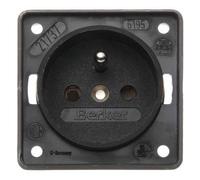 Hager integro - Presa corrente con Pin Terra Nero Opaco