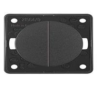 Hager integro - Pulsante doppio con terminale comun Antracite