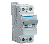 Interruttore Automatico Magnetotermico 2 Poli 20 A 6 Ka Curva C 2 M. Din Hager M