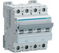 HAGER INTERRUTTORE AUTOMATICO MODULARE 4 POLI 10 A 6 KA C 4 MODULI MCA410