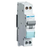 HAGER INTERRUTTORE AUTOMATICO PER COMANDO 1P+N 25A 6 KA C 1M MLN525A