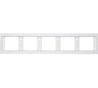 Hager K.1 - Cornice 5 moduli orizzontale K1 Bianco pile