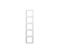 Hager K1 - Cornice 5 moduli verticale bianco pile