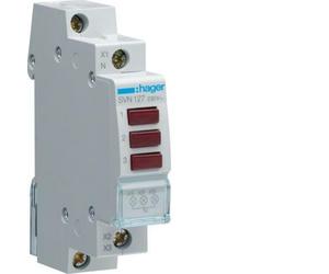 HAGER LAMPADA SPIA MODULARE 3 SEGNALATORI LUMINOSI ROSSI 1 MODULO SVN127