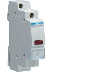 HAGER LAMPADA SPIA MODULARE ROSSO SEGNALATORE LED LUMINOSO 1 MODULO SVN122