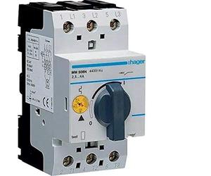 Hager mm508 N - guardamotor 6 KA 2,5 - 4 A | Proteção e comando de motores trifásicos numa solução compacta e fiável.